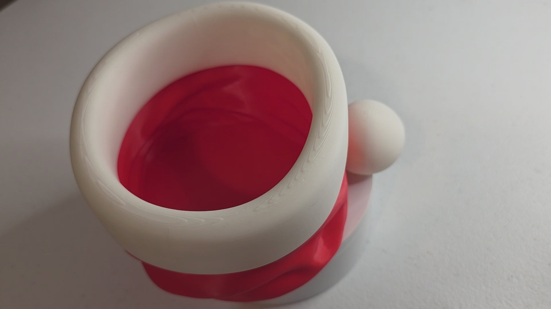 Santa hat candy bowl