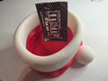 Santa hat candy bowl